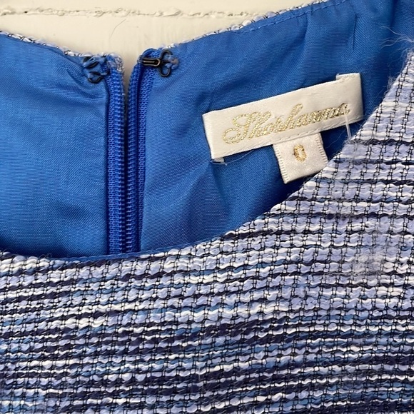 Shoshanna Blue Helena Dress Blue Ombré Stripe Weave - Picture 7 of 15